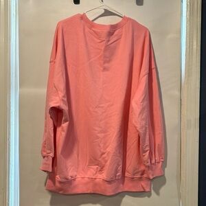 Oversized pink sweater